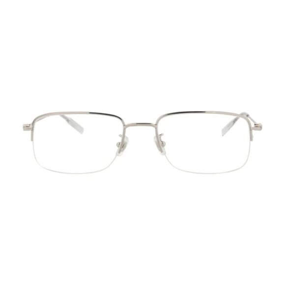 NEW  MONTBLANC EYEGLASSES SILVER UNISEX EYEWEAR MONTBLANC MB0084OK 003 - Picture 2 of 3